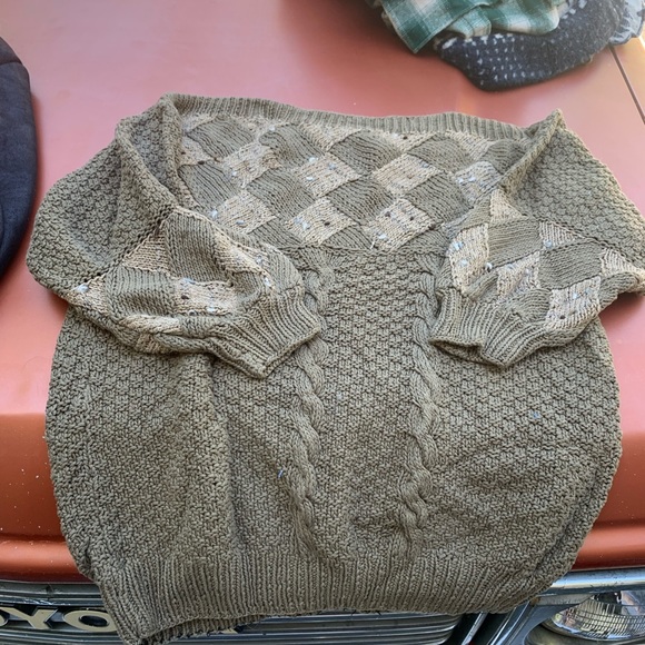 Vintage Handmade Checkered sweater - Picture 1 of 5